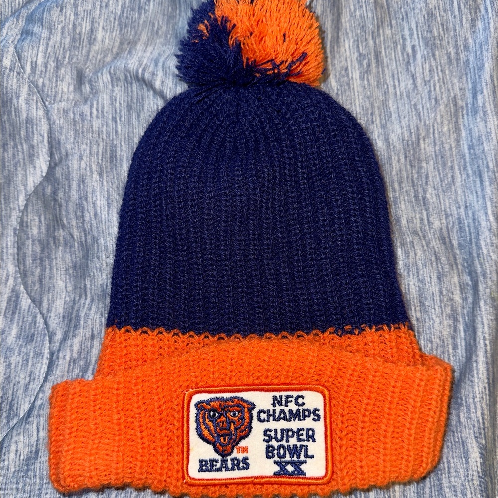 Chicago Bears Vintage Knit Hat - Super Bowl 20